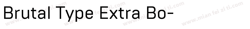 Brutal Type Extra Bo字体转换